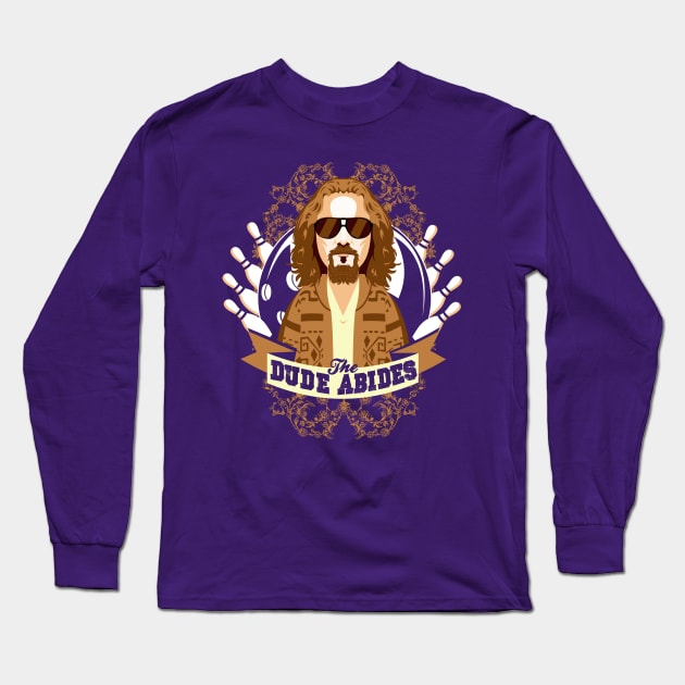 The Dude Abides Long Sleeve T-Shirt by TomTrager